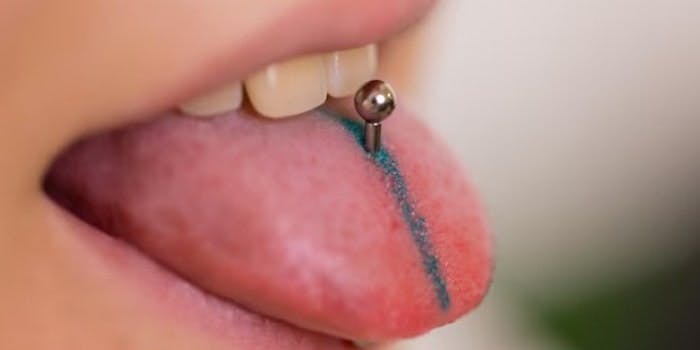 piercing na boca